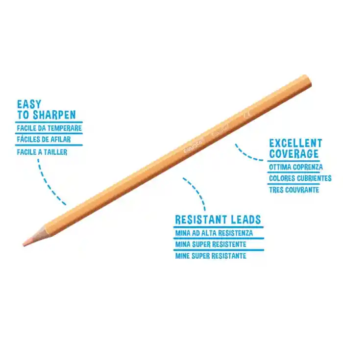 Pastel Renk Kuru Boya Kalemi 12Li