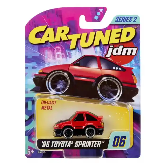 CarTuned JDM Seri 2 1985-87 Sprinter Trueno GT-Apex AE86 - Siyah Kırmızı Araba