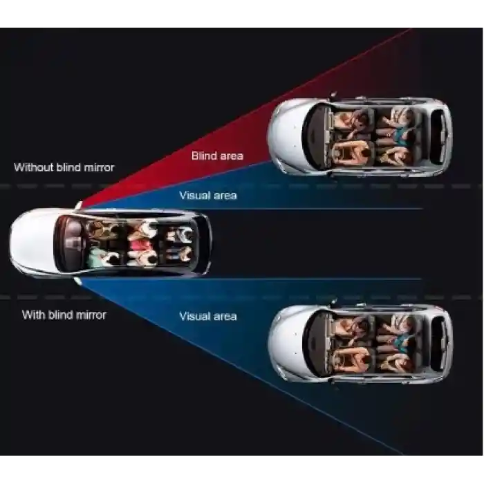 Çerçevesiz  Ayarlanabilir Kör Nokta Aynası 2 li