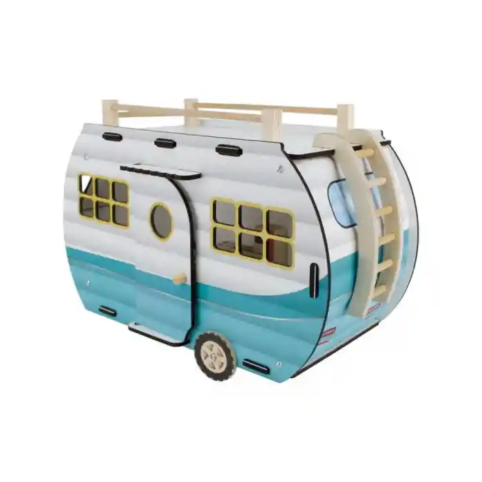 ÇG95 Ahşap Karavan Turkuaz -Okutan