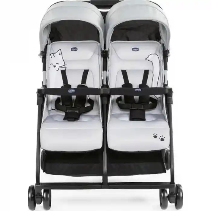 NessiWorld Ohlala Twin İkiz Bebek Arabası Silver