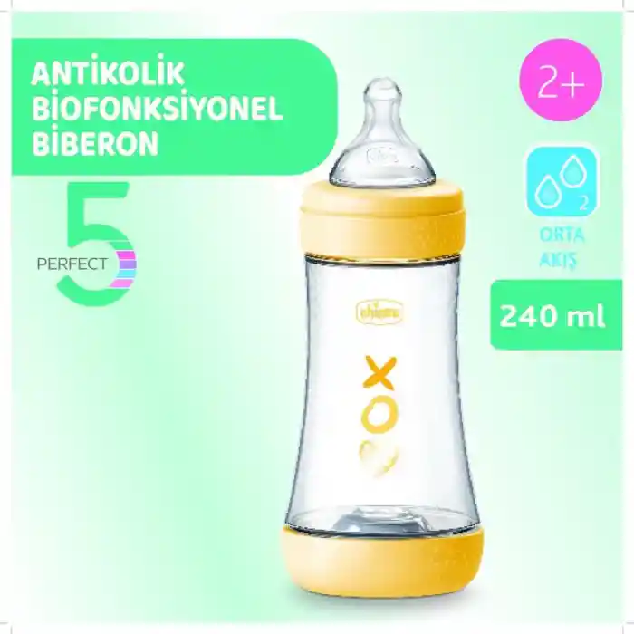 NessiWorld Perfect 5 Antikolik Biberon PP 240 ml Boy