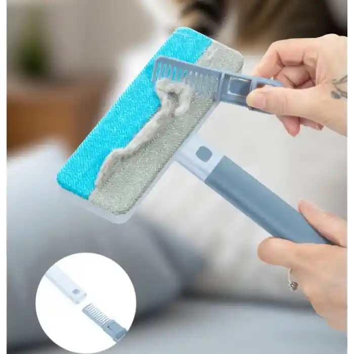 Çift Yönlü Evcil Hayvan Tüy Toplayıcı ve Yüzey Temizleme Fırçası