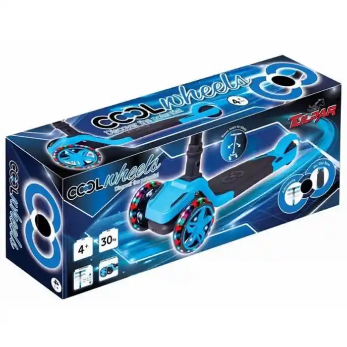 NessiWorld Işıklı Katlanabilir Scooter Mavi