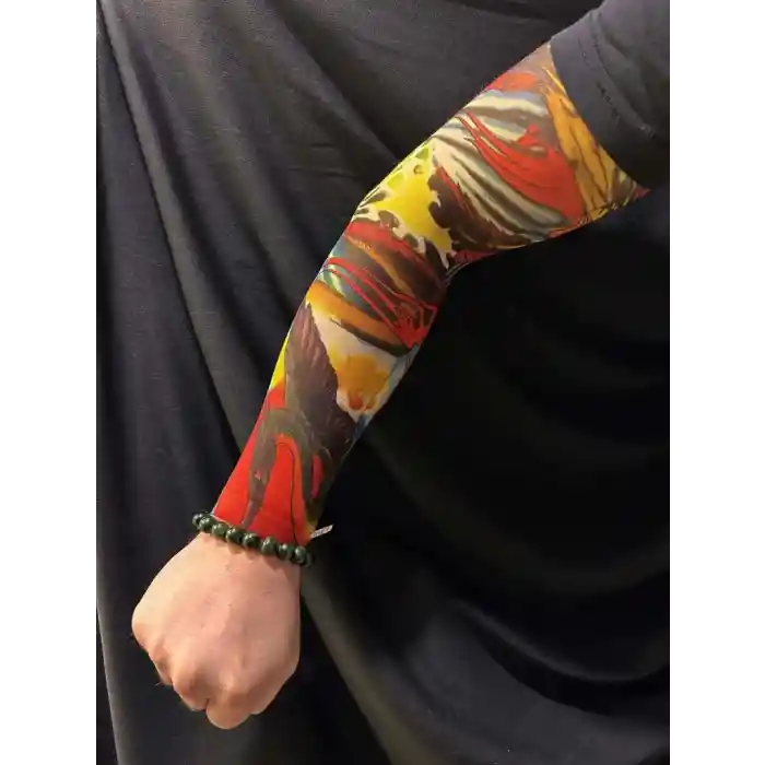 Çorap Dövme Giyilebilir Kol Bacak Dövmesi Likralı 2 Adet Model 24