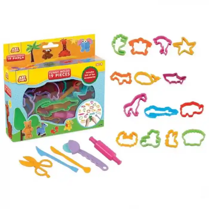 Art Craft Eğlenceli Kalıplar 19Parça