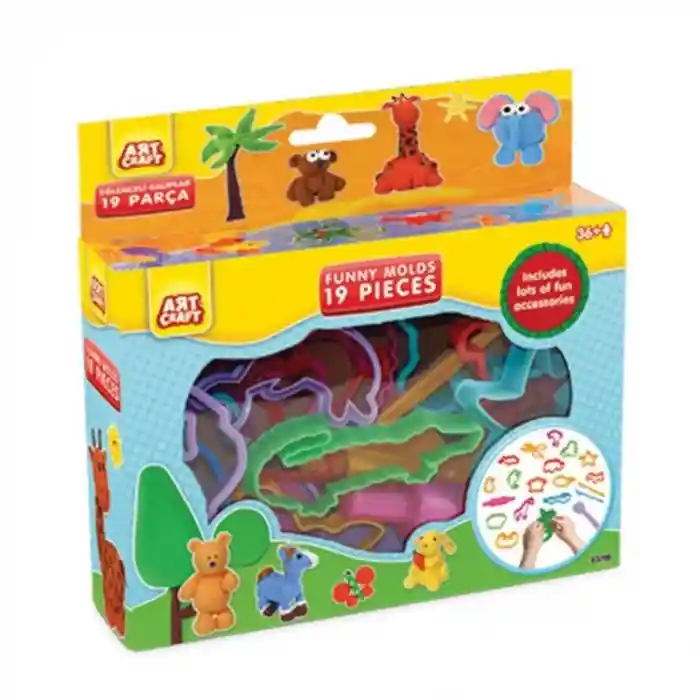 Art Craft Eğlenceli Kalıplar 19Parça
