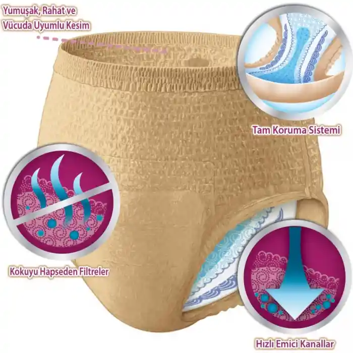 Emici Külot Orta Boy Kadın 10 Adet