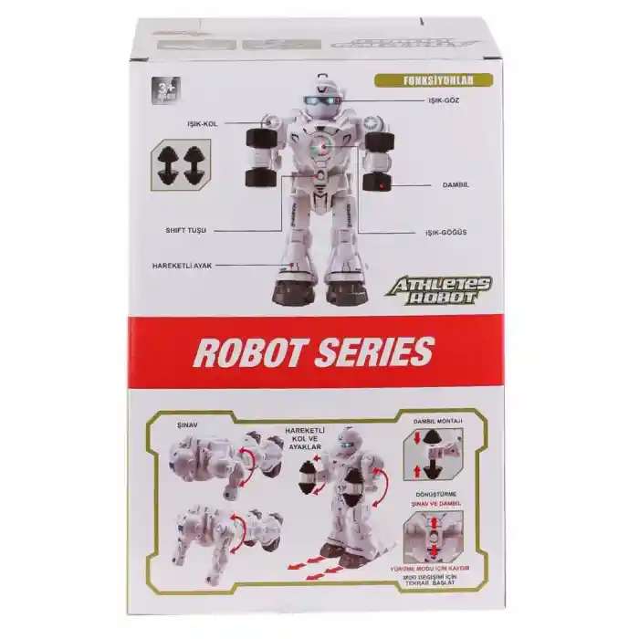 DF-6026 Işıklı ve Müzikli Hareketli Atletik Sporcu Robot -Vardem Oyuncak
