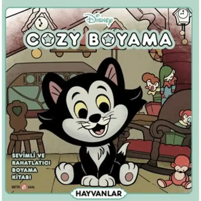 Cozy Sevimli ve Rahatlatıcı Boyama Kitabı Hayvanlar
