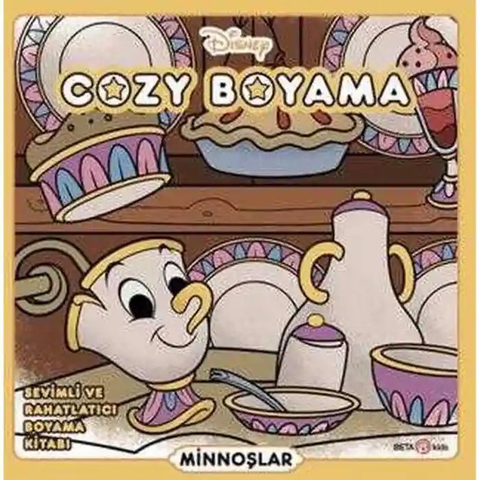 Cozy Sevimli ve Rahatlatıcı Boyama Kitabı Minnoşlar