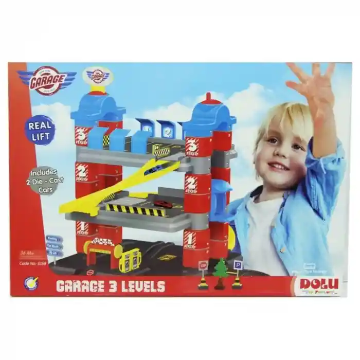 3 Katlı Otopark Oyun Seti