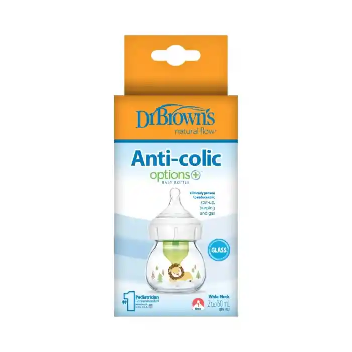 Geniş Ağız Anti Kolik Options+ Cam Biberon 60 ml