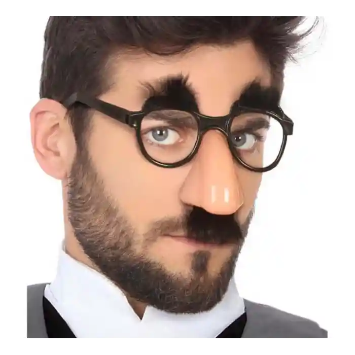 Eğlenceli Kılık Değiştirme Kaş Bıyık Mizah Gözlüğü 9x13 cm