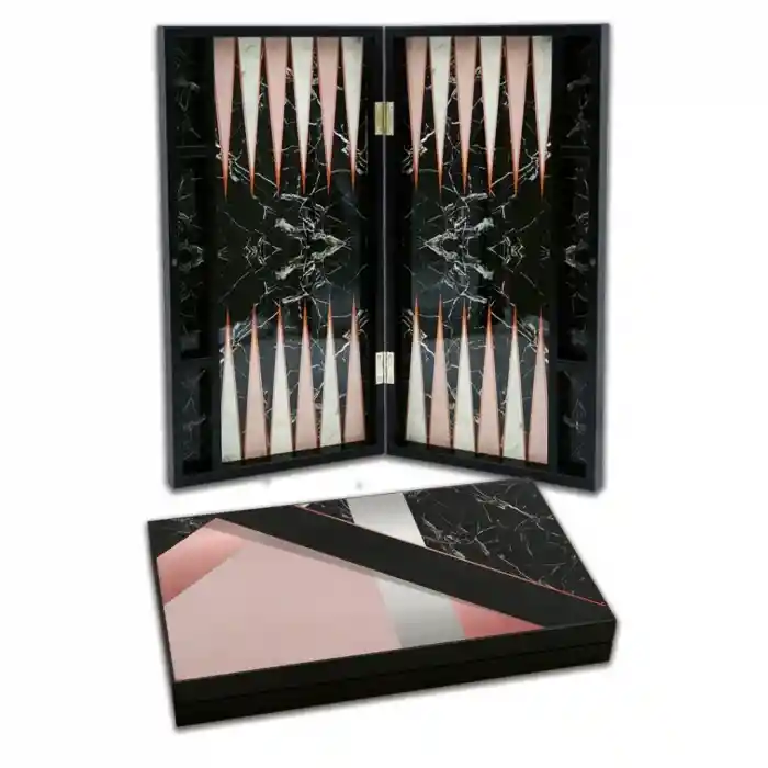 Elegance Glossy Noir Marble Tavla