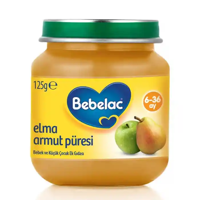 Elma Armut Püresi Kavanoz Maması 125 Gr