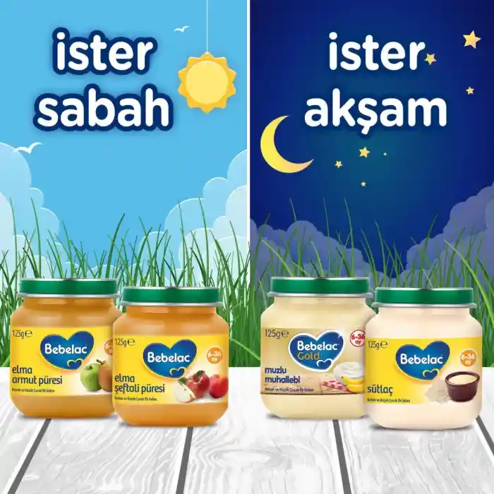 Elma Armut Püresi Kavanoz Maması 125 Gr