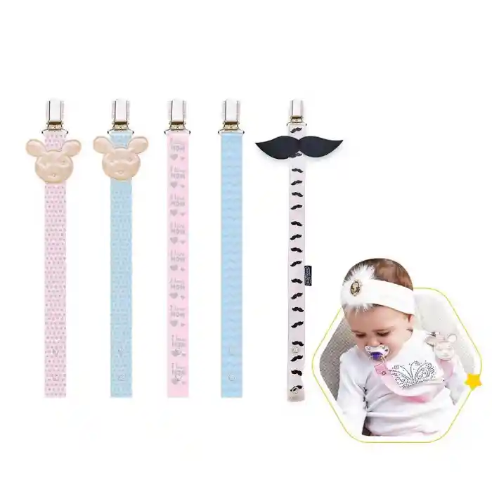 Emzik Tutacağı Desenli 427 Pembe Ayıcık