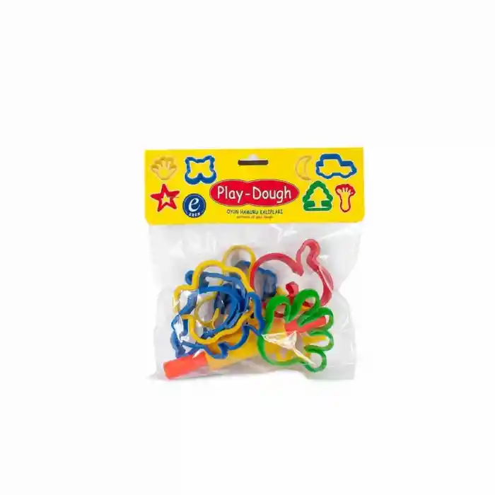 ERN-015 Poşetli Oyun Hamuru Kalıplar Büyük Şekiller - Eren Eğitici Oyuncak