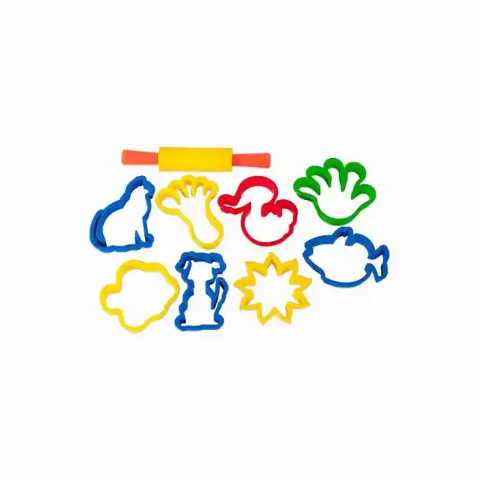 ERN-015 Poşetli Oyun Hamuru Kalıplar Büyük Şekiller - Eren Eğitici Oyuncak