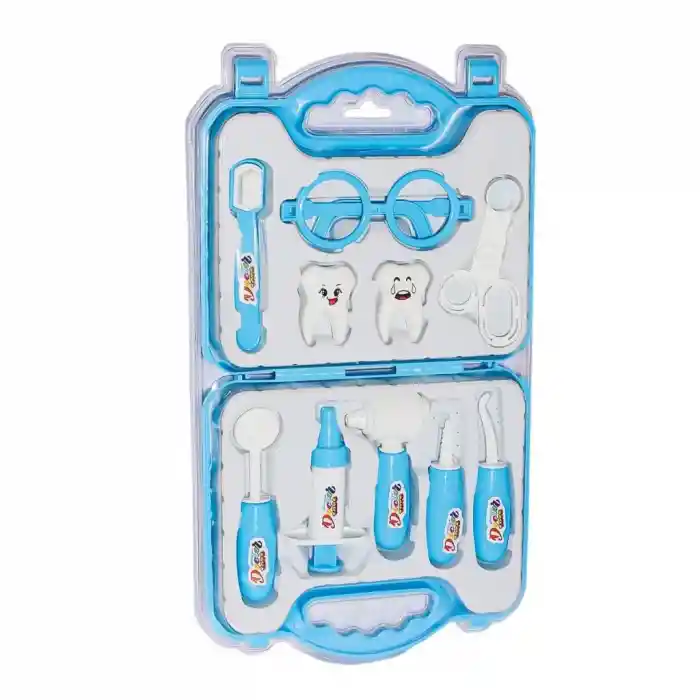 ERN-2040 Çantalı Mavi Dişçi Seti -Heroes Toys