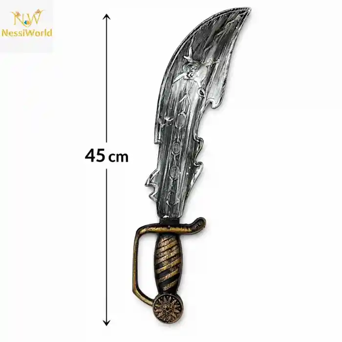 Eskitme Detaylı Plastik Korsan Kılıcı 45 cm