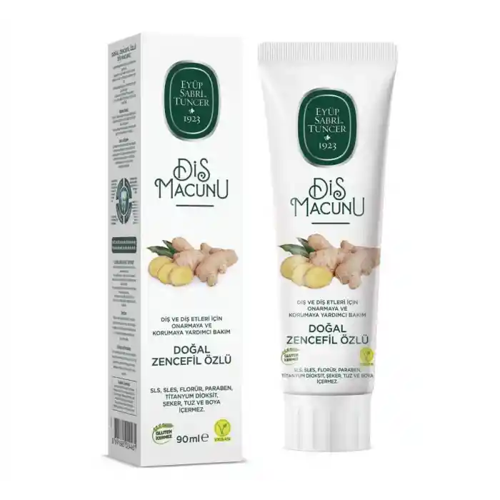 Doğal Diş Macunu 90 Gr Zencefil Özlü