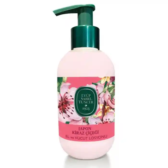 Doğal Zeytinyağlı El ve Vücut Losyonu 280 ml Japon Kirazı Çiçeği