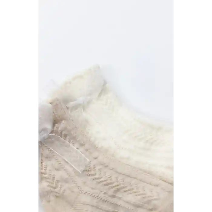 Fiyonklu Penye Soket Çorap 2li 10149 Bej