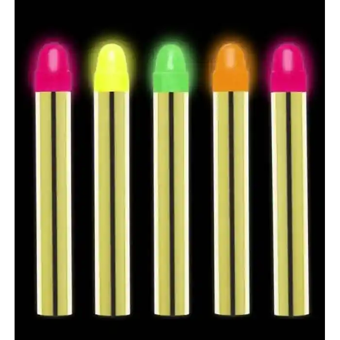 Fosforlu Parti Boyası 6’lı – Karanlıkta Parlayan Yüz Boyası