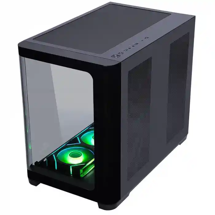 GAMEBOOSTER GB-G2851BB 7x ARGB FAN ATX SEA VIEW USB3.0 SİYAH KASA