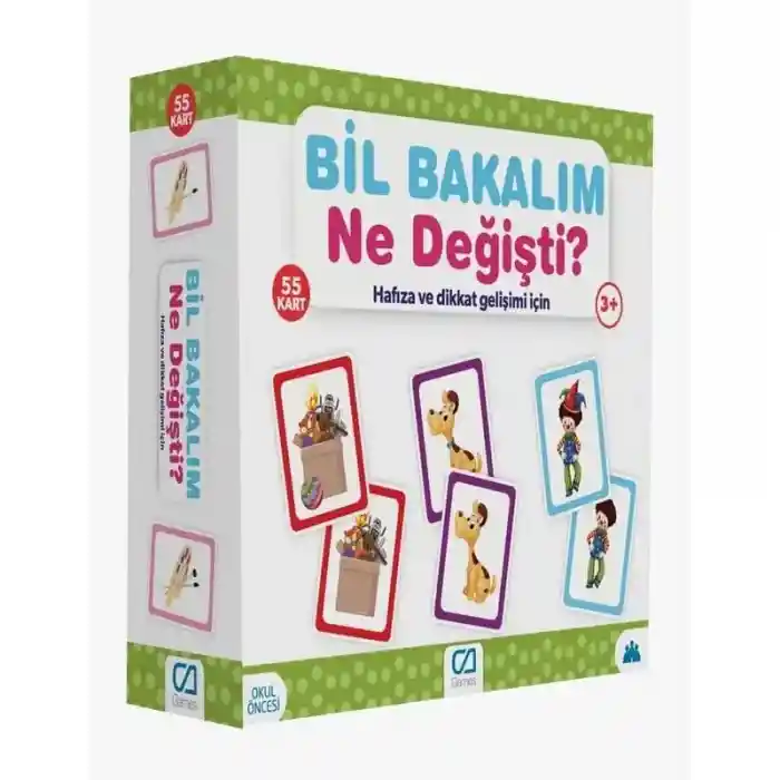Games Bil Bakalım Ne Değişti? Hafıza ve Dikkat Gelişim K  55 Kart 5109