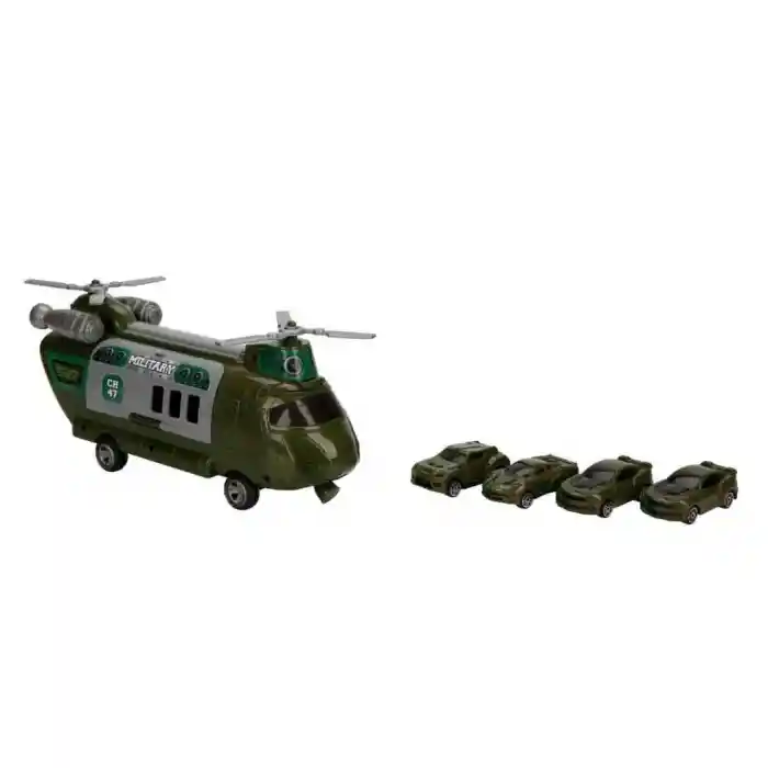 GARAJ SET POLİS AMBULANS ASKER TAŞIYICI HELİKOPTER ARB 3R