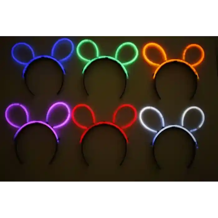 Glow Taç Fosforlu Taç Karışık Renk 12 Adet