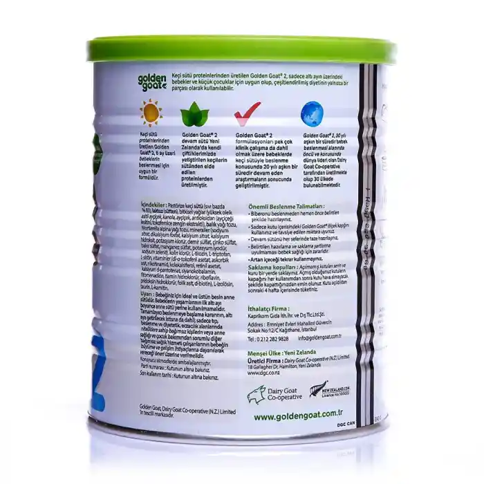 2 Keçi Sütlü Devam Sütü 6-12 Ay 400 Gr