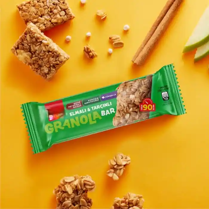 Granola Bar 25 Gr Elmalı ve Tarçınlı