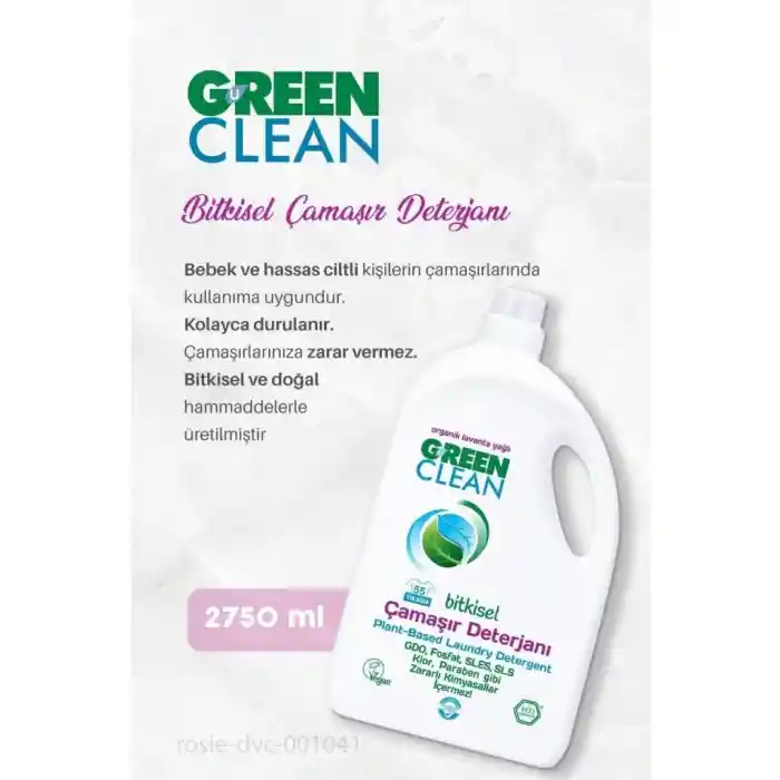 Bitkisel Çamaşır Deterjanı 2750 ml (55 Yıkama)
