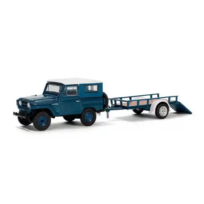 1/64 Hitch & Tow Series 31 - 1961 Nissan Patrol Hard Top with Utility Trailer