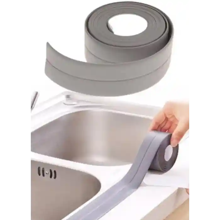 GRİ Su Sızdırmaz Lavabo Kenar Bandı (KUTUSUZ) (3.2m)