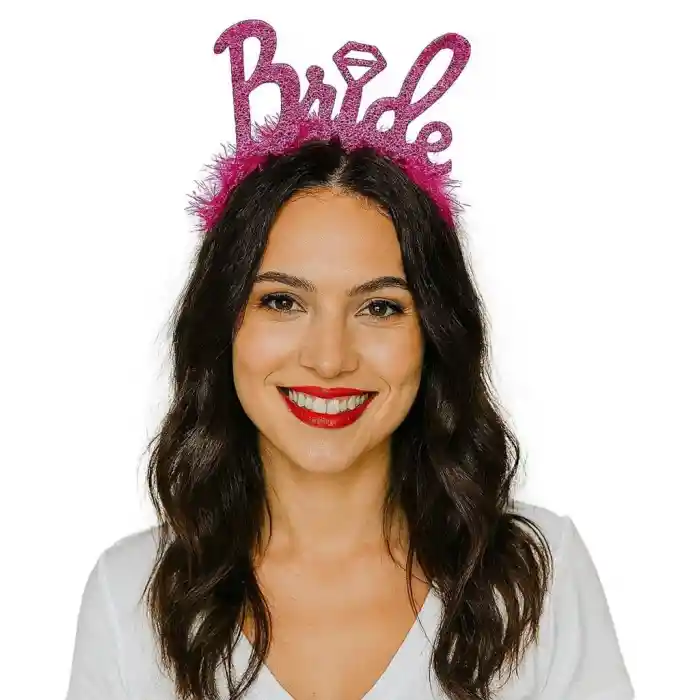 Gümüş Renk Bekarlığa Veda İtalik Yazı Alyanslı Bride Taç