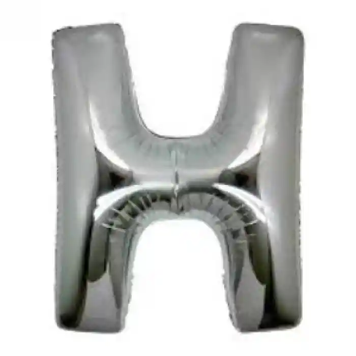 H Harf Folyo Balon Gümüş Renk  40 inç