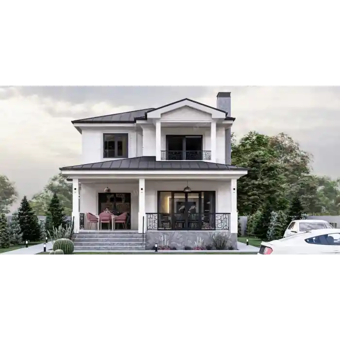 Hafif Çelik Villa Konsept Proje (İki Katlı)