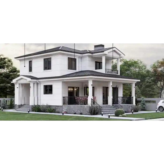 Hafif Çelik Villa Konsept Proje (İki Katlı)