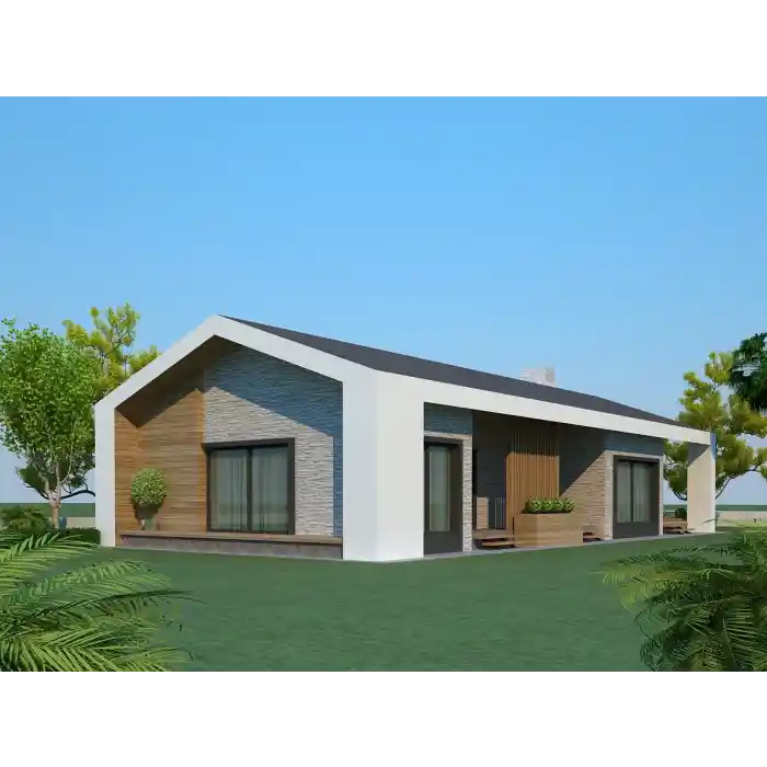 Hafif Çelik Villa Konsept Proje (Tek Katlı)