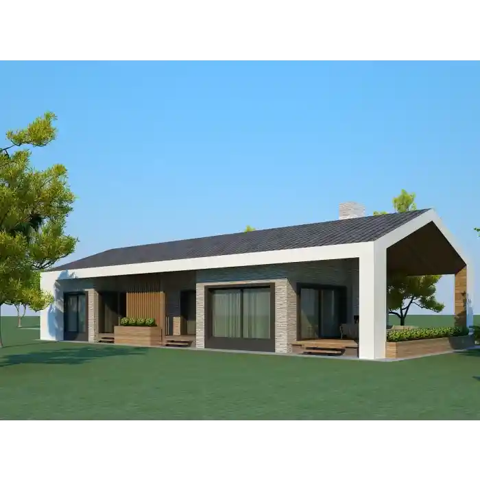 Hafif Çelik Villa Konsept Proje (Tek Katlı)