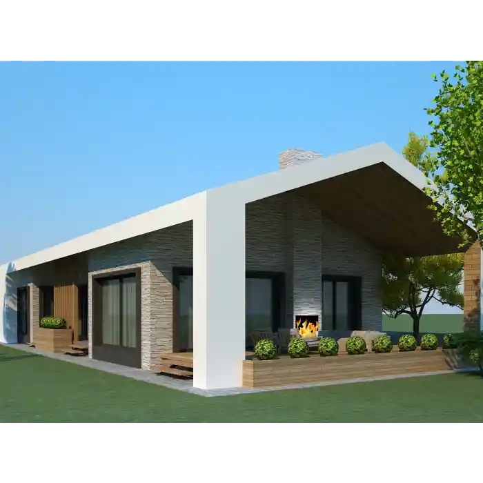 Hafif Çelik Villa Konsept Proje (Tek Katlı)