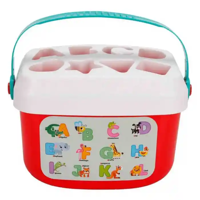 Harfler ve Şekiller Kovası 16 Parça