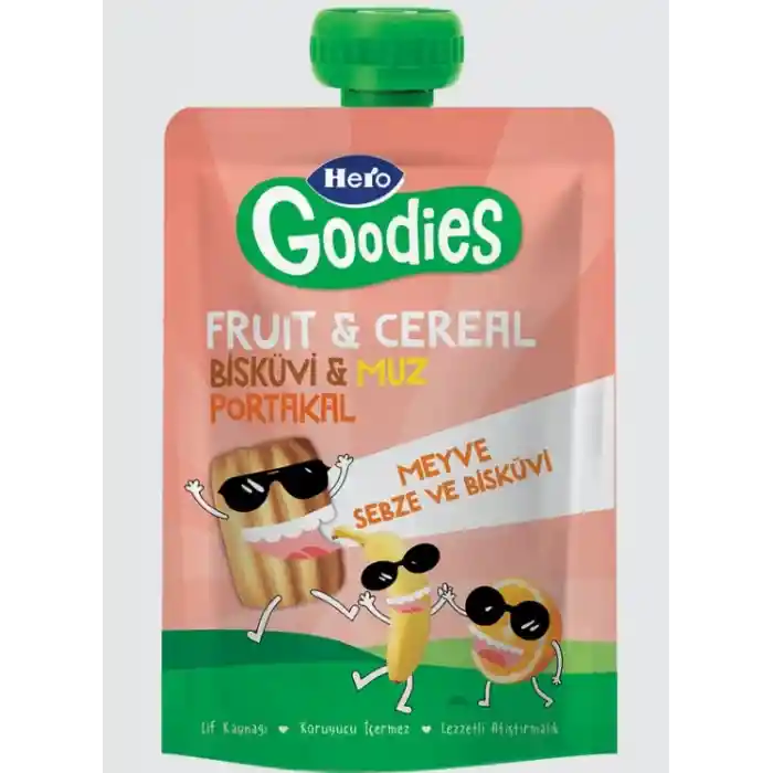 Hero Goodies Muz Portakal Bisküvi Havuç 100 Gr