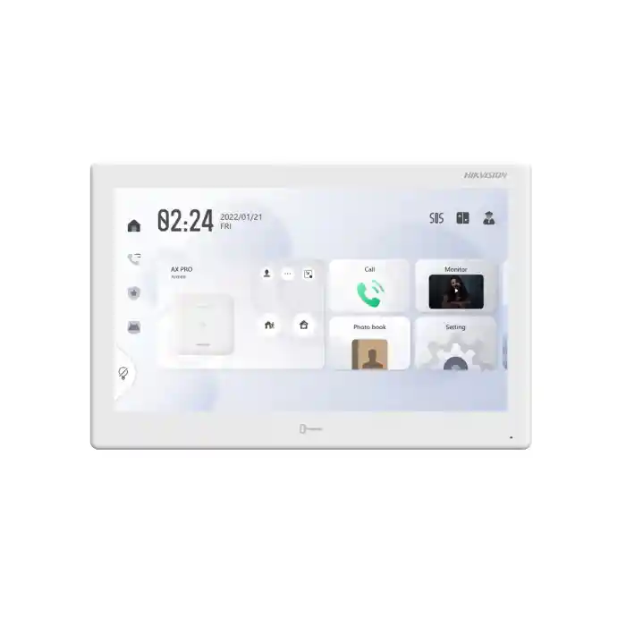 HIKVISION DS-KH9510-WTE1(B) 10 DOKUNMATİK IP INTERCOM İÇ ÜNİTE