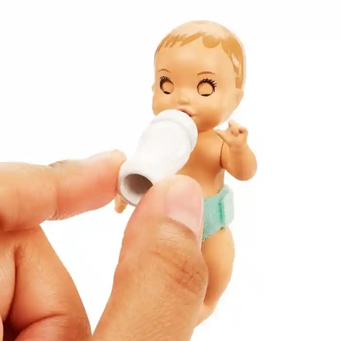 HJY33 Mavi Saçlı Skipper Bebek Bakıcısı  ve Oyun Seti